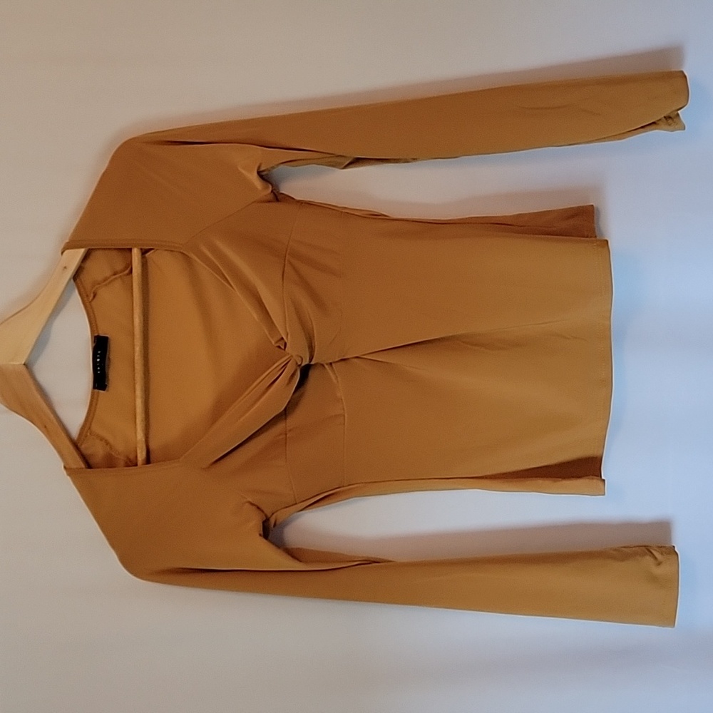 2 Saints Gold Twist Front Top NWOT
